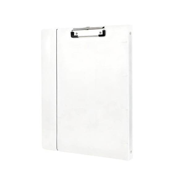 5 Pcs A4 4-Ring Binder Cover Set, Transparent PP Binder with Elastic Closure, Refillable Notebook Shell Holds 150 Pages, Matte Surface Binder for Office, School, Home
