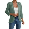 thumbnail image 1 of Besolor Womens Lightweight Cardigan Casual 3/4 Sleeve Open Front Eyelet Hollowed-Out Cardigans Fall Clothes, 1 of 5