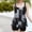 Gray, variant on qelini Tankini Swimsuits for Women Crew Neck Two Piece Swimsuit Print Swimwear for Swimming Pool