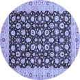 thumbnail image 1 of Ahgly Company Machine Washable Indoor Round Oriental Blue Traditional Area Rugs, 7' Round, 1 of 4