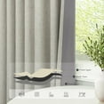 thumbnail image 5 of Black Out Linen Curtains 108 Inches Long for Living Room 2 Panels Set 100 Percent Blackout Flax Pleated Drapes Back Tab Neutral Boho Ceiling Floor 108 Inch Window Curtains Bedroom Oatmeal Cream Tan, 5 of 18