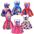 thumbnail image 2 of 2024 Disney Lilo & Stitch Kids For Girls Vestido Falda de película Lindo dibujo animado Stitch Vestidos de fiesta Lazo Niñas Vestidos casuales, 2 of 5