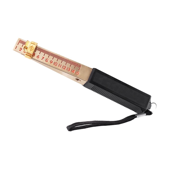Medidor de espesores Vernier Medidor de espesores Vernier en forma de cuña 1-15 mm Herramienta de medición de planitud de inspección de ingeniería doméstica(0.2mm)