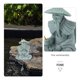 thumbnail image 2 of KAKOWELY Figura de pescador en miniatura de piedra arenisca para micropaisaje de pecera., 2 of 5