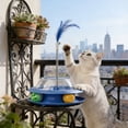 thumbnail image 5 of Interactive Cat Toy with Treat Dispenser, Transparent Track & Tumbler Ball, Feather Teaser with Bell for Self-Play and Mental Stimulation, 5 of 6