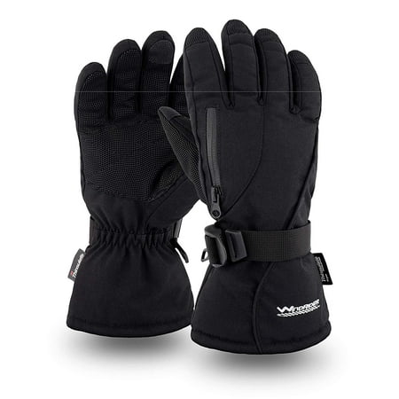 Rugged Waterproof Winter Gloves - Touch Screen Compatible - Cordura Shell, Thinsulate Insulation - Great for Ice Fishing, Skiing, Sledding, Snowboard - for Men or Women by