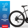 thumbnail image 5 of Huffy Vertis 27.5 Inch Electric Mountain Bike, Fits Riders 60+, Gray, Unisex Adult, 5 of 16