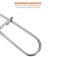thumbnail image 3 of Barril de pesca de acero inoxidable, conector de señuelo giratorio, gancho de presión de seguridad (100 uds) Likrtyny Para estrenar, 3 of 9