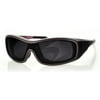 ZOE Sunglasses - Black/Purple Frame, Anti-Fog Smoked