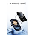 thumbnail image 3 of 15W Magnetic Wireless Car Charger for iPhone 13/13 Pro/12/12 Pro, Powerful Suction Auto-Alignment Mag-Safe Car Mount, Compatible with MagSafe Cases (Silver ), 3 of 8