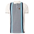 thumbnail image 5 of Trojan Knitted Cotton Pattern Polo Shirt, Beige, 5 of 5