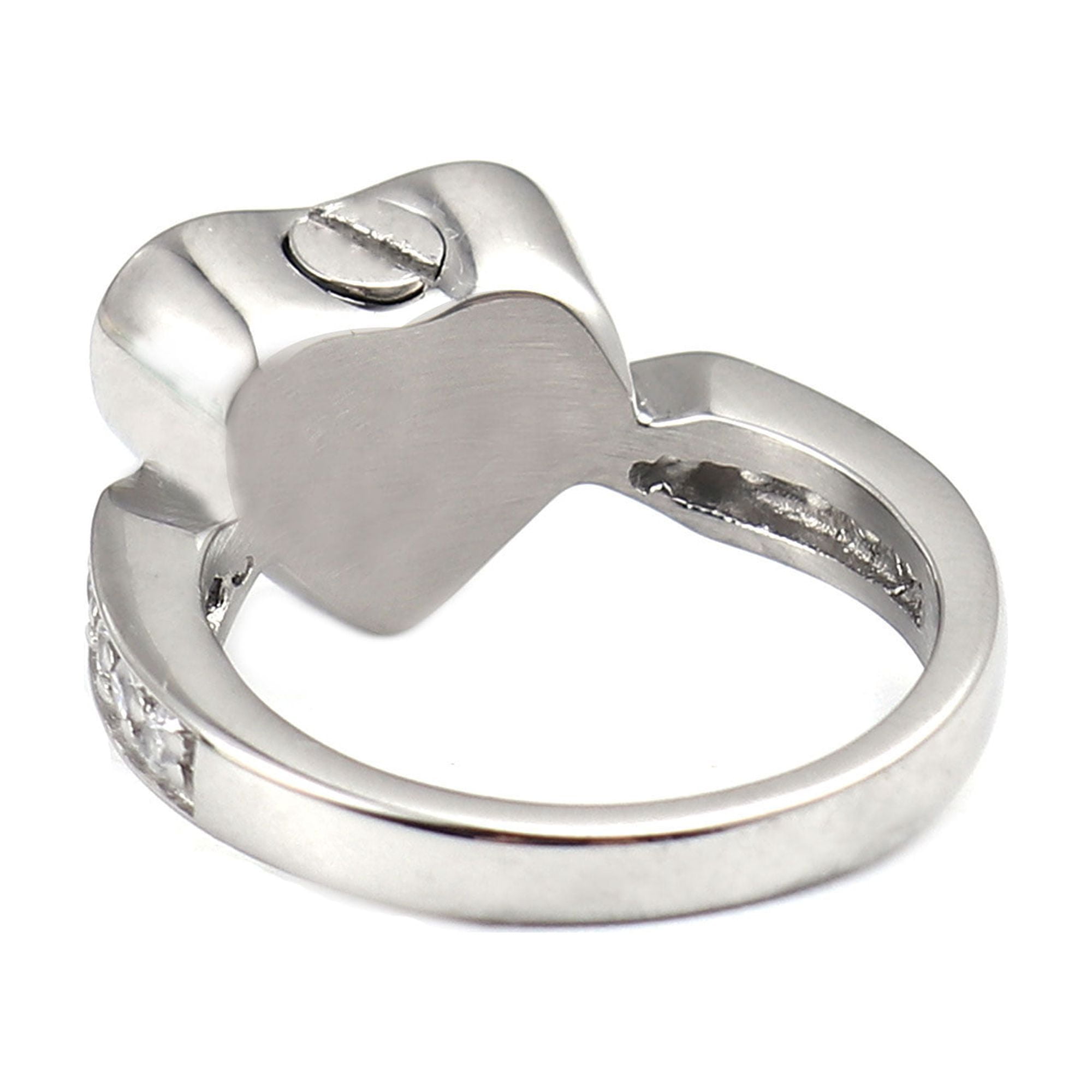 Cremation Ring, Ash Urn Ring Jewelry, Memorial Keepsake, Pets Memorial Jewelry, Free Jewelry Box & Filling Tool [Size 9, No Engraving]
