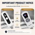 thumbnail image 4 of MaxKare Heated Blanket Full Size, Electric Blanket with ETL & FCC Certification, 6 Heating Levels & 10H Auto-off, Machine Washable, Gray & White, 4 of 9
