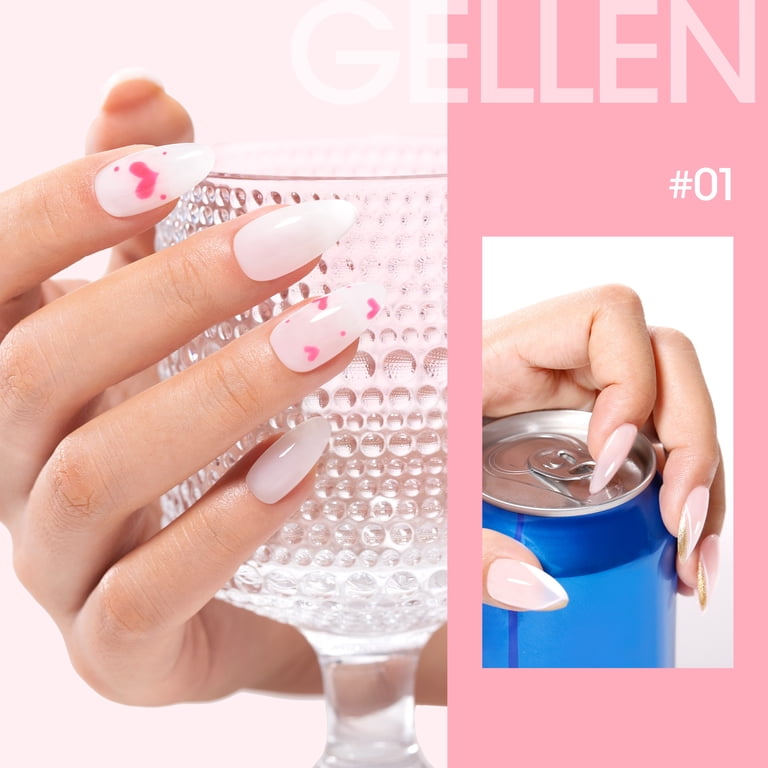 Gellen Builder Nail Gel, 9-in-1 Milky White, 15ml photo 2