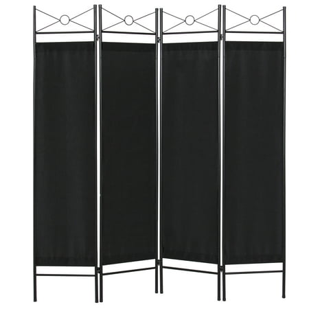 Best Choice Products 6ft 4-Panel Folding Privacy Screen Room Divider Decoration Accent for Bedroom, Living Room, Office w/ Steel Frame -