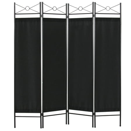 Best Choice Products 6ft 4-Panel Folding Privacy Screen Room Divider Decoration Accent for Bedroom, Living Room, Office w/ Steel Frame - (Best Folding Bath Screen)