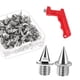 thumbnail image 4 of 60 Piezas Clavos para Zapatos de Pista Clavos de Pista de Repuesto de 5 mm Clavos para Correr en Pista y Campo para Distancias Cortas, Correr Hombres Plata, 4 of 8