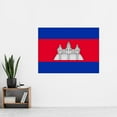 thumbnail image 2 of Cambodia National Flag Patriotic Vexillology World Flags Country Region Poster Extra Large XL Wall Art Print, 2 of 3