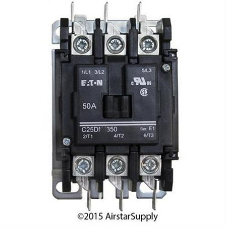 - 50 Amp / 3 Pole / 208-240V Coil , Eaton Cutler Hammer C25DNF350B Contactor