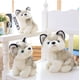 thumbnail image 5 of Lindo perro de peluche de simulación Husky de 30 cm, 5 of 7