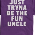 thumbnail image 2 of Instant Message - Just Tryna Be The Fun Uncle Short Sleeve Graphic T-Shirt, 2 of 5