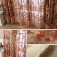 thumbnail image 5 of Flower Tulle Door Window Curtain Drape Panel Sheer Scarf Valances Curtain, 1 Panel, 5 of 5