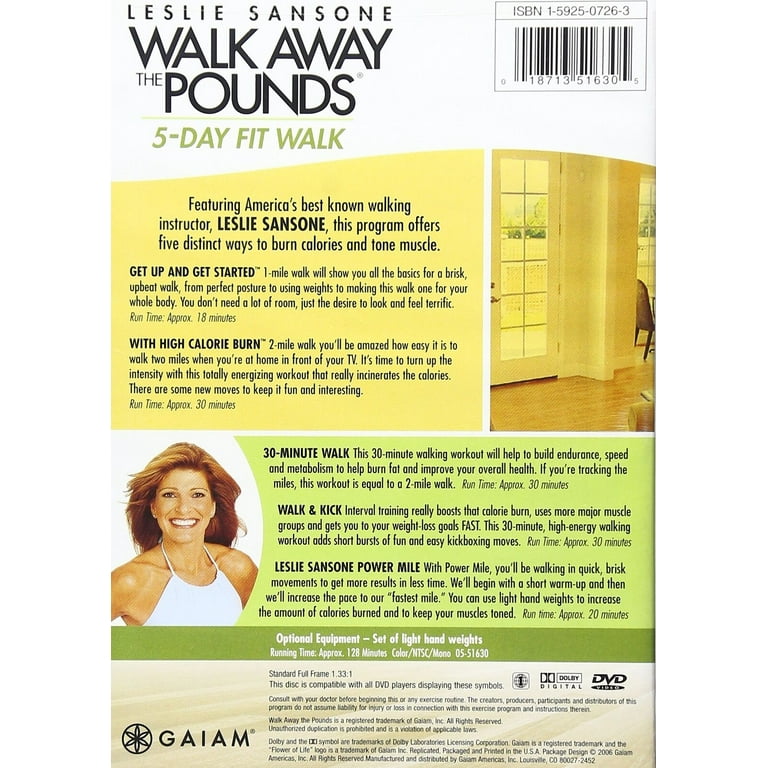 Leslie Sansone: Walk Away The Pounds 5 Day Fit Walk (DVD