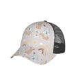 thumbnail image 6 of Lsque Animals In Tribe Printed Trucker Hat - Baseball Cap for Men Women - Breathable Mesh Side, Adjustable Fit - for Casual Wear, 6 of 7