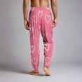 thumbnail image 6 of Fgvctg Valentine's Day Pajama Pants for Men Lover Sleepwear Elastic Bottom Pajamas Heart Print High Waisted Pj Pants Plus Size Fall Spring Drawstring Lounge Pants with Pockets Beige L, 6 of 6