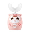 thumbnail image 3 of Cepillo de dientes eléctrico ultrasónico automático en forma de U para niños, bonito cepillo de dientes sónico para niños con dibujos animados, impermeable, recargable por USB, 3 of 5