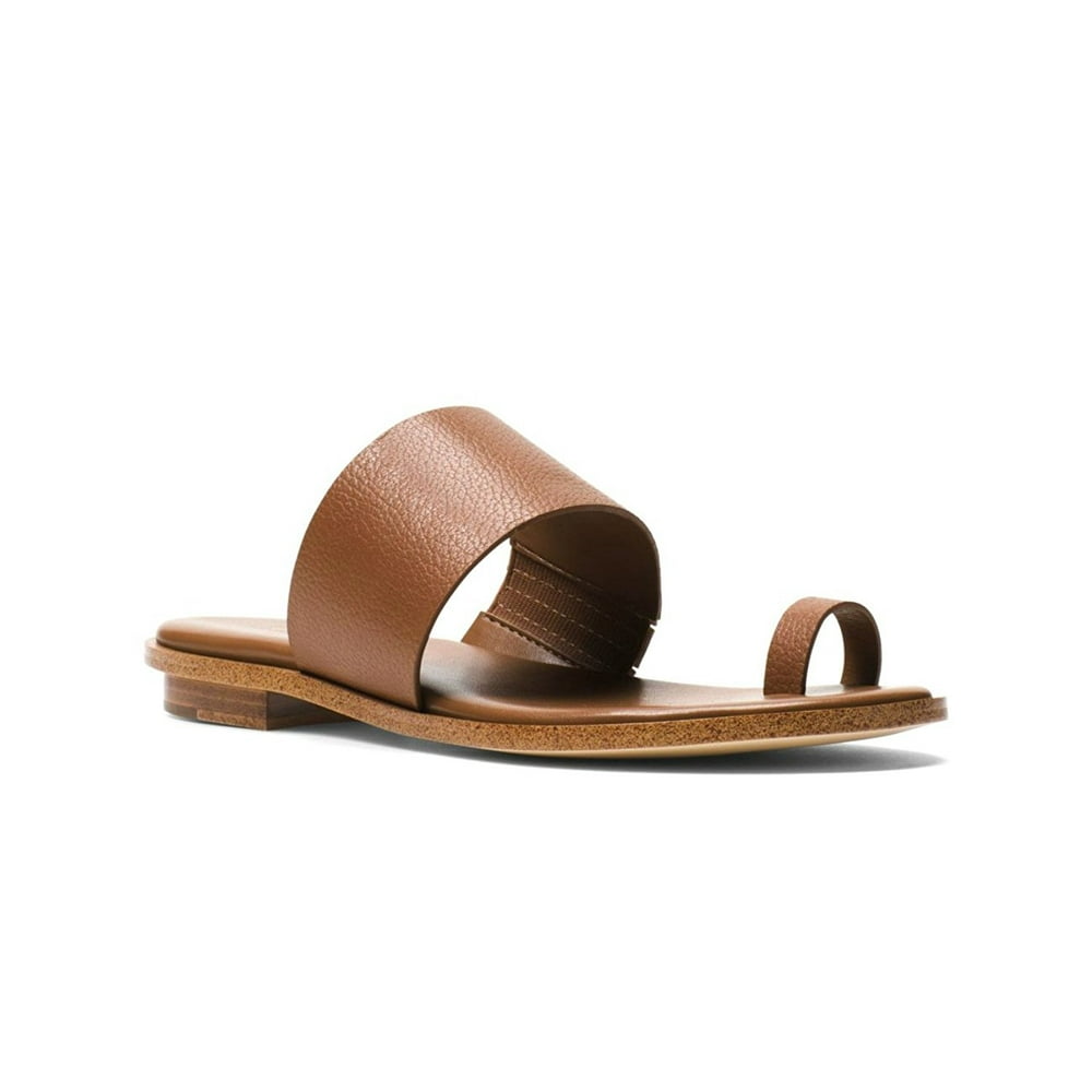Michael Kors - Michael Michael Kors Women's Sonya Leather Toe Ring Flat Sandal - Walmart.com