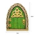 thumbnail image 3 of Mini Puertas Elf Fairy Door Miniatura Árbol Puertas Jardín Patio Adornos de madera Decoración (3) Tmvgtek Libre de BPA, 3 of 3