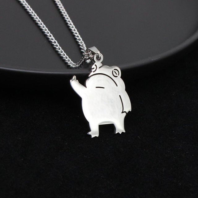 Collar de garabatos Fxck You de Hip Hop para hombre y mujer, colgante de dedo medio de acero de titanio, regalo de fiesta, joyería de nueva tendencia 2023