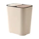 thumbnail image 3 of Cubo de basura de cocina, cubo de basura doméstico, cubo de basura con tapa a presión beige, 3 of 9