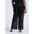 thumbnail image 3 of ELOQUII Women's Plus Size Sheer Eyelet Pant, 3 of 3