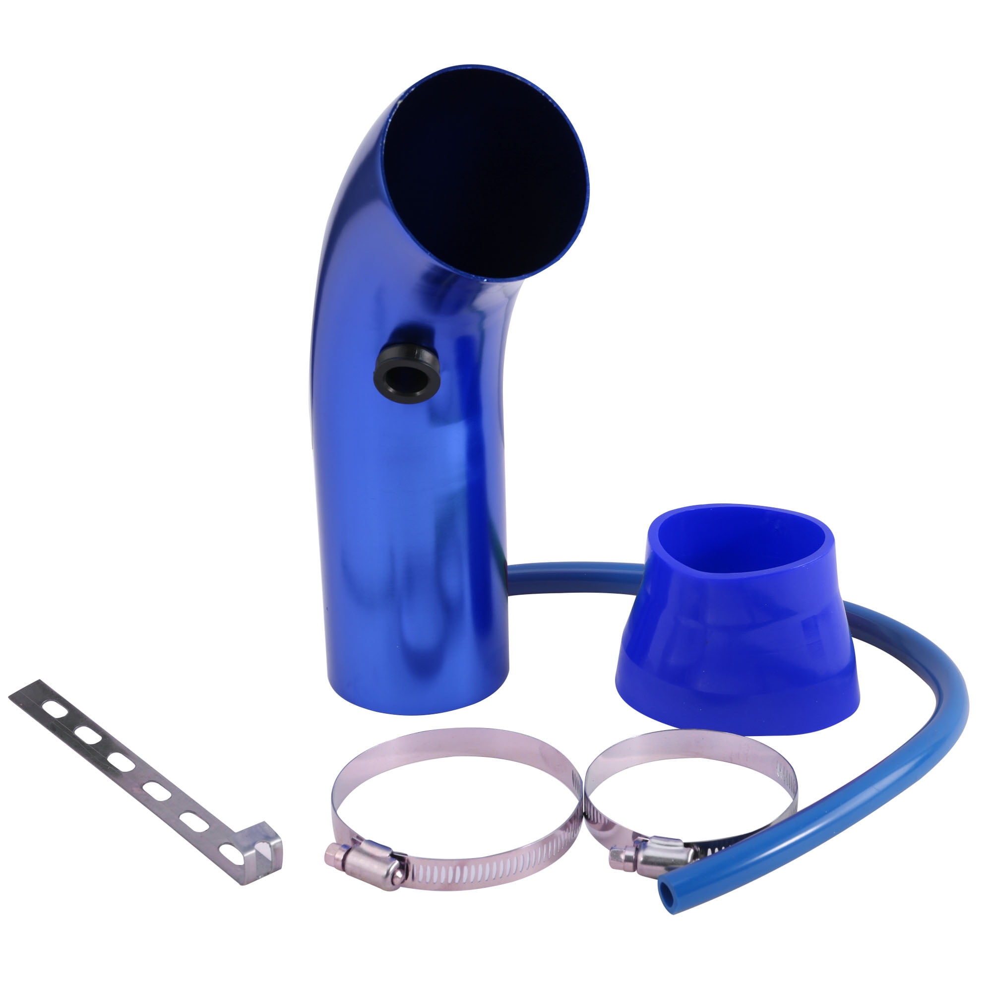 3 inch 76mm Universal Cold Air Intake Pipe Kit, Automotive Air Intake Air Filter Induction Flow Hose Pipe Kit
