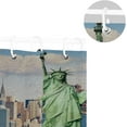 thumbnail image 4 of Coolnut New York City Skyline Oil Painting Bath Shower Curtain Liners 72x72in 100% Polyester Waterproof Bath Curtain with Hooks, 4 of 6