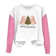thumbnail image 6 of Cowsor Christmas Girls' Crewneck Oversized Sweatshirt - Kids' Long Sleeve Pullover | 1-12 Years, 6 of 6