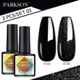 thumbnail image 1 of Parkson Matt Top Coat Gel Kit de esmalte de uñas Matt Top Base Coat UV LED Nail Art Manicure Polish Primer Soak Off Suface Nail Gel Set Tan Jianjun  unisex, 1 of 2
