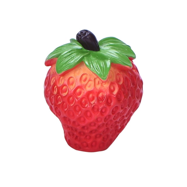 Matsuzay Fruta Artificial Lychee fresa simulación realista decoración lindo modelo de resina miniaturas juguetes casa de muñecas DIY Decoración Fresa Matsuzay HA080066-02