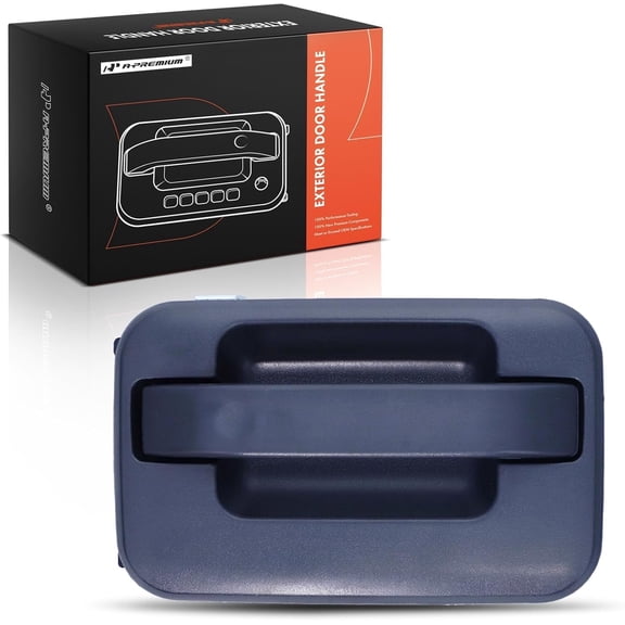 A-Premium Rear Right Passenger Side Exterior Door Handle Compatible with Ford F-150 F150 2009-2014 Crew Cab Pickup, Textured Black