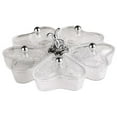 thumbnail image 1 of GUOOL Appetizer Platter Heart Snack Serving Plate Dishes for Dessert Cookies Cakes clear grey, 1 of 9