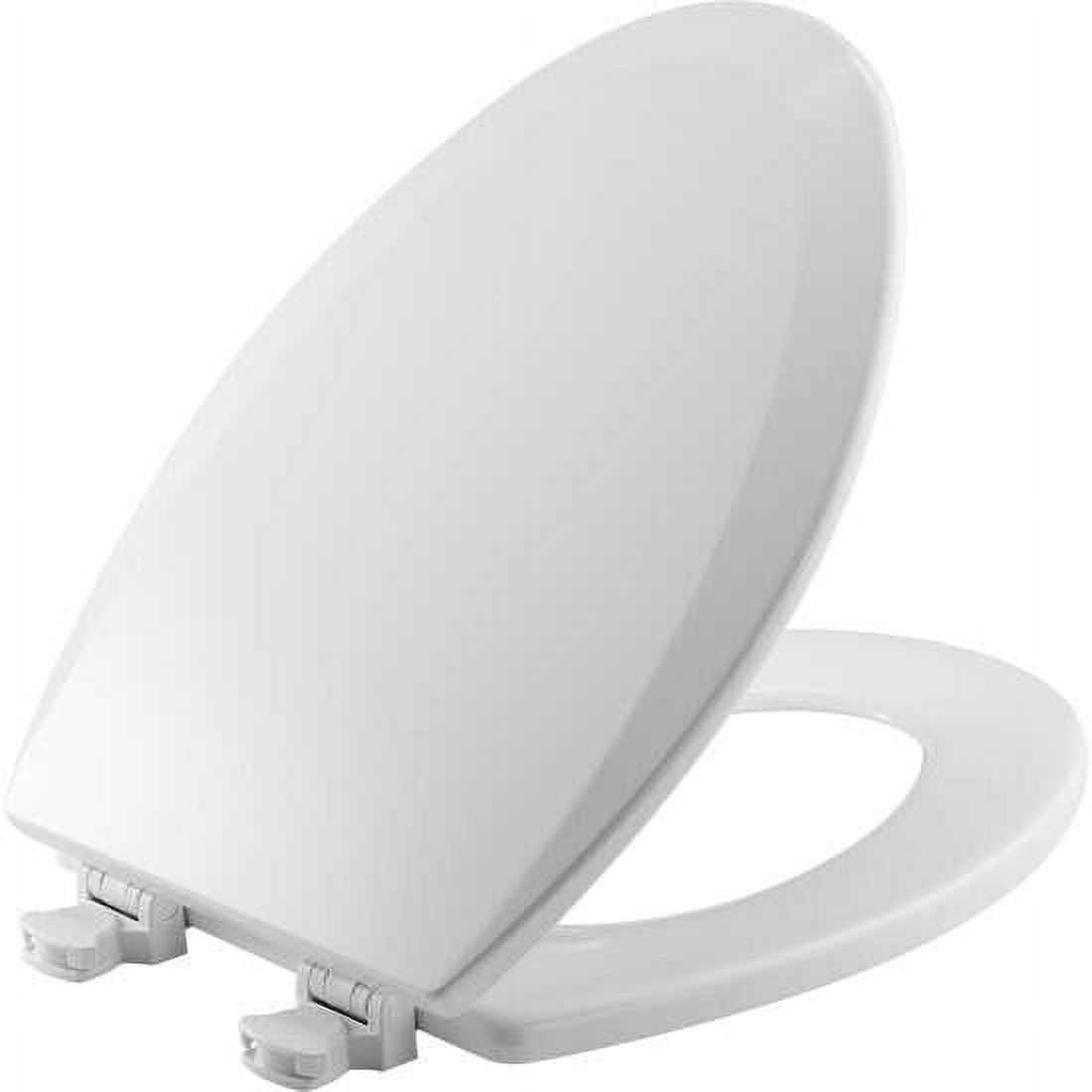Bemis Residential Molded Wood Toilet Seat, White, Elongated