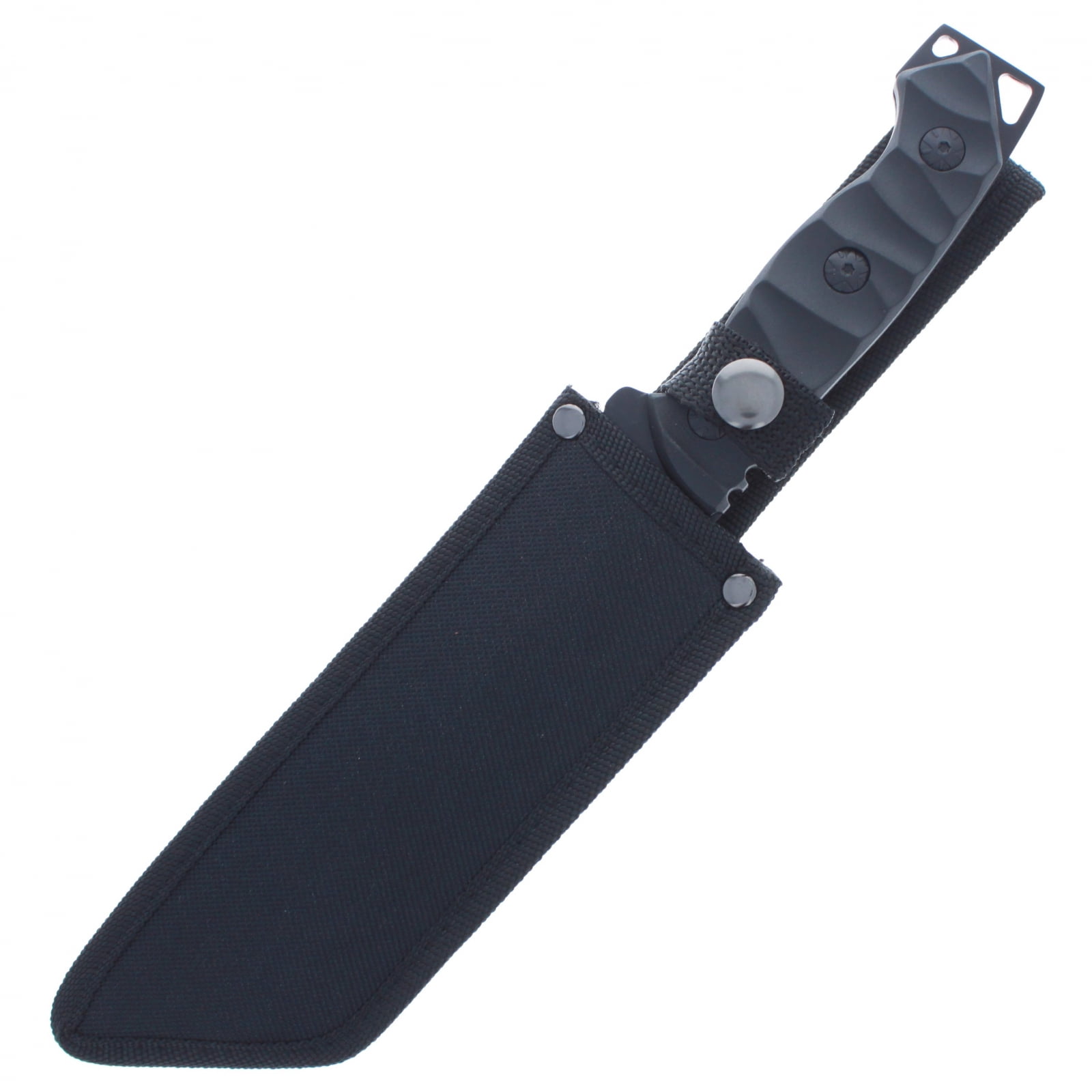 ASR Outdoor Full Tang Hunting Knife ABS Handle Fixed Blade Matte Black Design