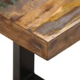 thumbnail image 3 of vidaXL Bench 110 cm Solid Reclaimed Wood and Steel, 3 of 5