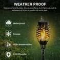 thumbnail image 4 of LITOM 1/4/8 Pcs IP65 Waterproof Solar Path Torches Lights. Dancing Flame Garden Lights Outdoor Landscape Decoration for Patio Garden Path Yard Wedding Party, 4 of 13