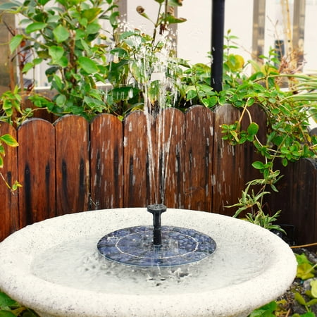 pump pond 5w brushless submersible backup blocking anti panel bird bath kit garden birdbath fountain solar battery power
