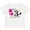 AA-White, variant on Inktastic I'm 3 Years Old with Flamingo and Flowers Girls Toddler T-Shirt