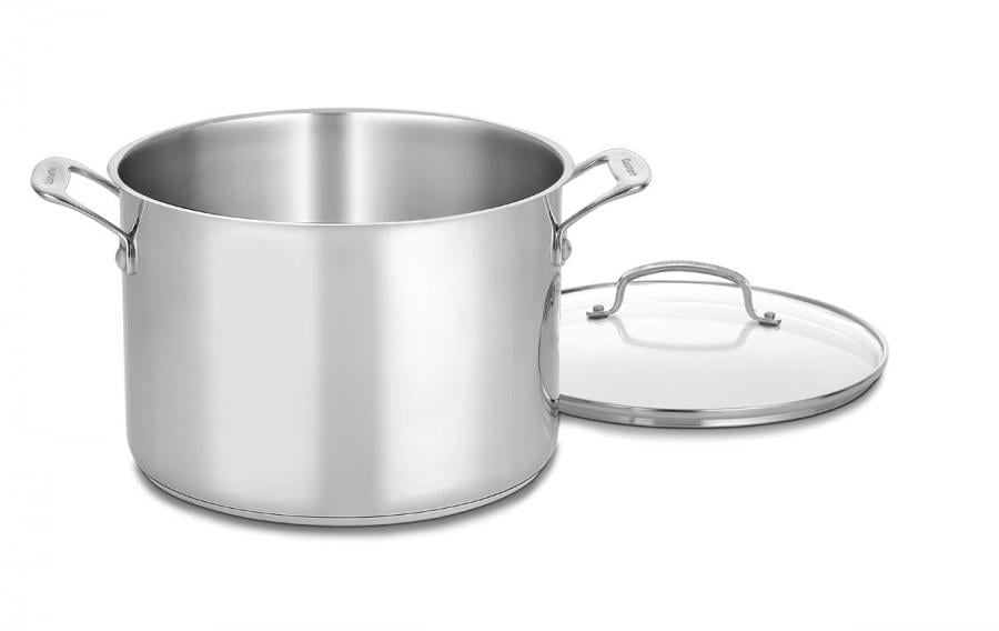 Cuisinart Chef'S Classic Stainless Steel 10 Qt. Stockpot W/Glass Cover Cuisinart Chef's Classic Stainless Steel 10 Qt Stock Pot