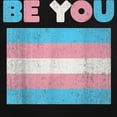 thumbnail image 3 of CafePress - Be You Transgender Flag LGBTQ Pride Month Vintage - Men's Dark Loose Fit Cotton Pajama Set, 3 of 7